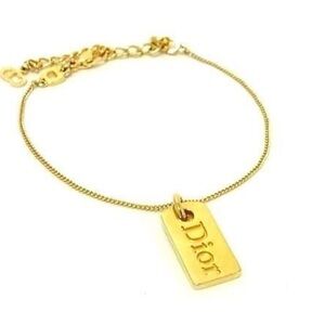 Dior Gold Tag Bracelet